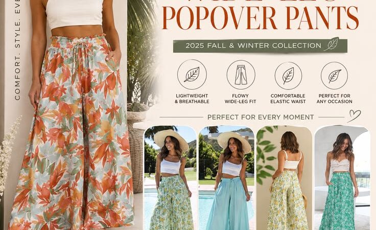 2025 Women’s Wide-Leg Floral Palazzo Pants | Casual High Waist Loose Trousers ЁЯМ╕тЬи