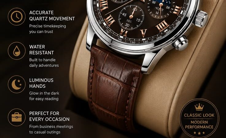GENEVA Men’s Luxury Quartz Watch – Timeless Style Meets Everyday Performance