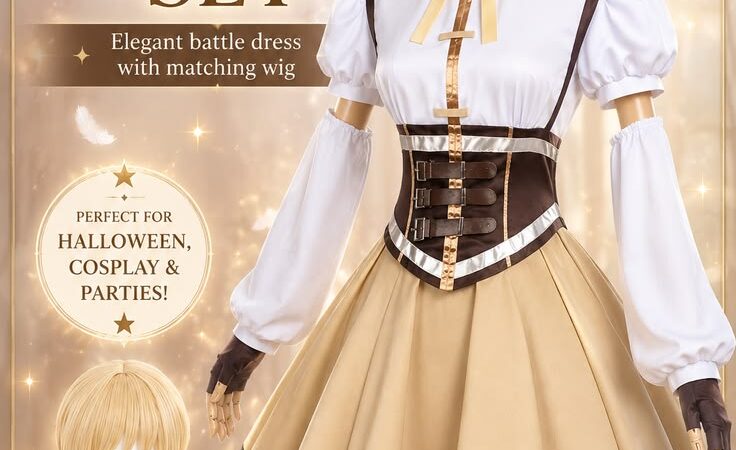 Tomoe Mami Magical Girl Cosplay Costume Set