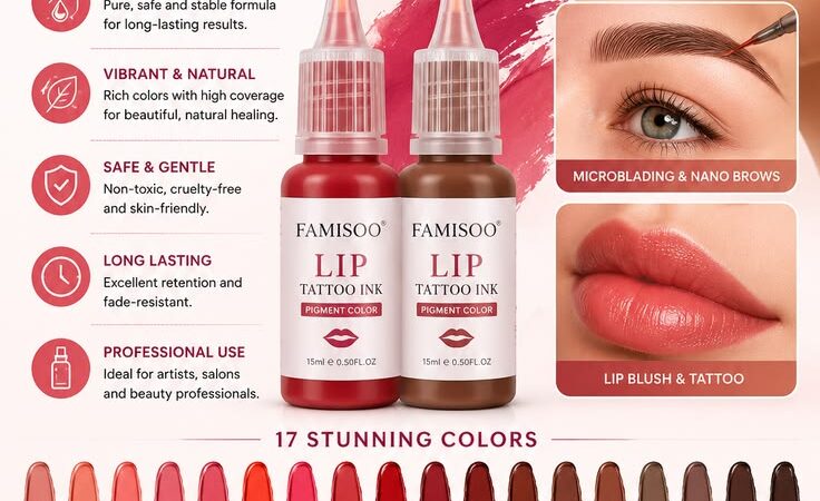 ЁЯТД FAMISOO 15ML Lip Tattoo Ink | 17 Vibrant Colors for Semi-Permanent Makeup тАУ 15% OFF