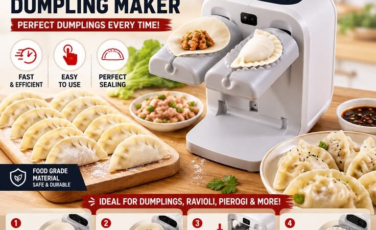 Automatic Electric Dumpling Maker Machine | Easy Dumpling & Ravioli Press Kitchen Tool