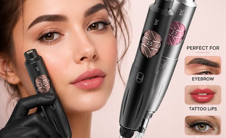 YD SPMU Blink Rotary Permanent Makeup Tattoo Machine Kit | Digital PMU Pen for Brows, Lips & Eyeline
