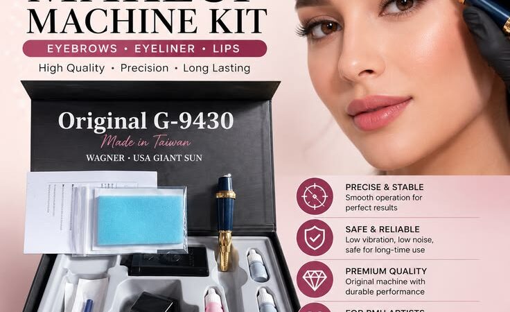 Original G-9430 Permanent Makeup Machine Kit | Professional PMU Tattoo Pen for Eyebrows,Eyeliner lip