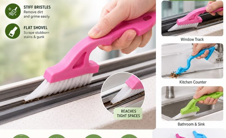 2-in-1 Door & Window Groove Cleaning Brush