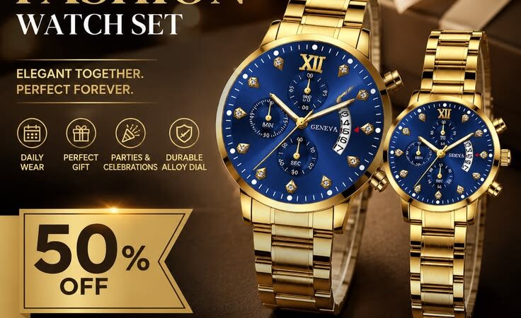 ЁЯТО Luxury CoupleтАЩs Watch Set | Elegant Matching Quartz Watches for Couples тЭдя╕ПтМЪ