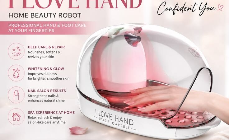I LOVE HAND Home Beauty Robot | Hand & Foot Care Machine for Spa-Quality Skin & Nail Care