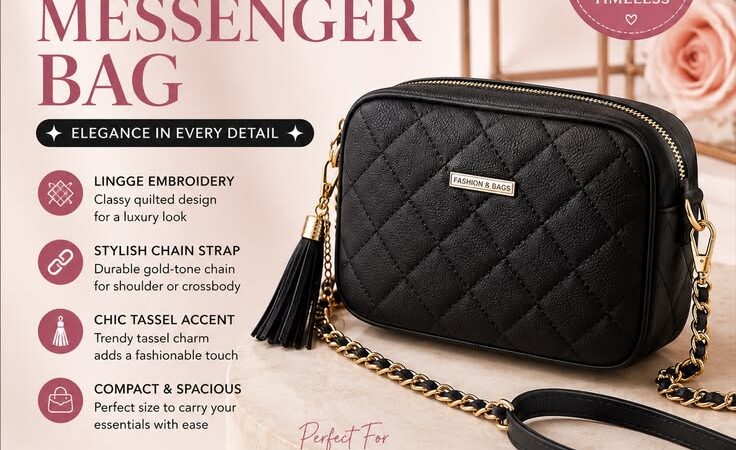 2024 Tassel Small Messenger Bag for Women | Stylish Crossbody Shoulder Purse