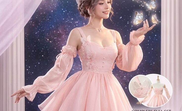 Otome Game Love and Deepspace cosplay costume pink chiffon dress suitable for Halloween comic exhibi