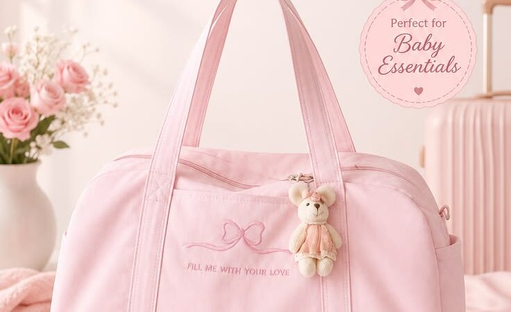 Elegant Pink Mommy Tote Bag for Baby Essentials ЁЯОА