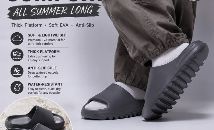 Summer EVA Slides for Men & Women | Thick Platform Anti-Slip Beach & Home Slippers