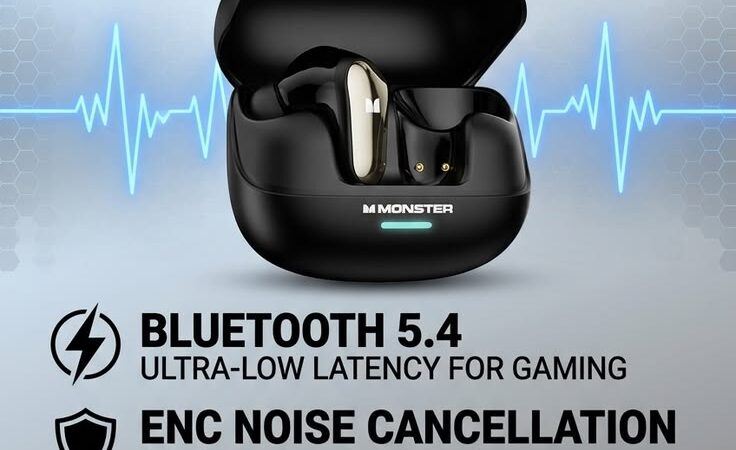 Monster MQT52 Gamer Earbuds: Hi-Fi Sound & Noise Cancellation
