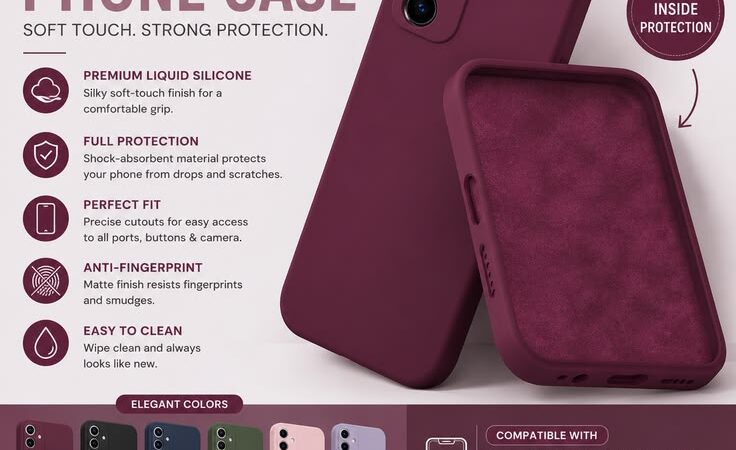 GiveLiquid Silicone Case for Samsung Galaxy S25/S24/S23 Ultra – Soft Shockproof Protective Cover
