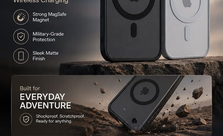 Luxury Matte Armor MagSafe Case | Shockproof Magnetic Protection for iPhone