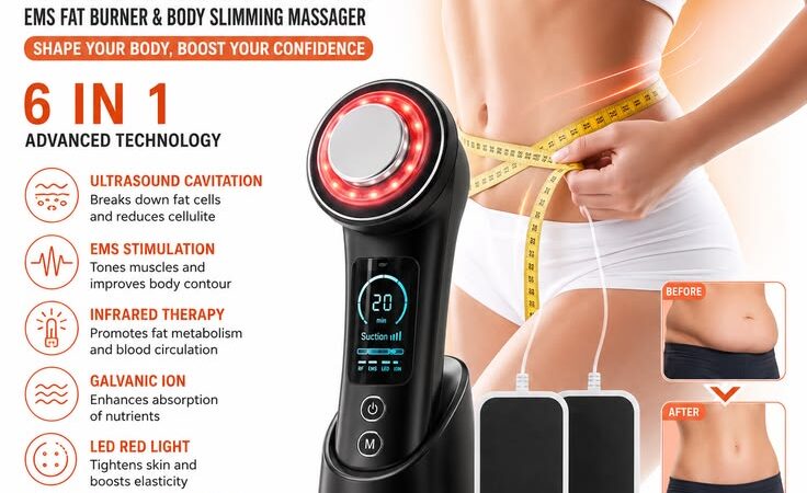 Ultrasound Cavitation EMS Fat Burner Body Slimming Massager – Infrared Anti-Cellulite Machine | 30%