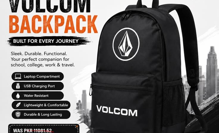 🎒🔥 V-Volcom Backpack – Built for Everyday Adventures! 🔥🎒 Stay organized and travel in