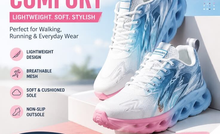 Women’s Lightweight Running Sneakers | Comfortable Walking Shoes for Everyday Style
