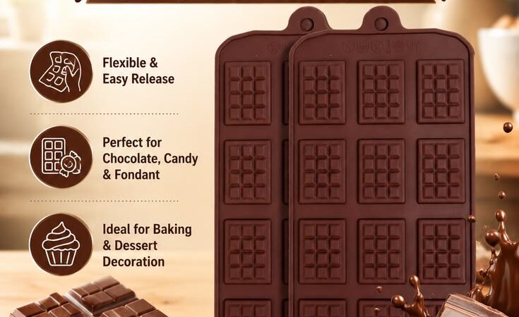 12-Cavity Silicone Chocolate Mold for Homemade Treats