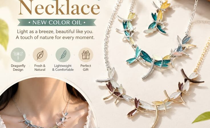 ✨ Dragonfly Flying Necklace for Women | Elegant Summer Nature-Inspired Pendant