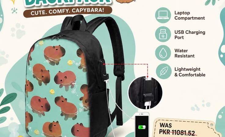 ЁЯОТтЬи Cute Capybara Backpack тАУ Perfect for School, College & Travel! тЬиЁЯОТ Carry your essentials