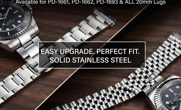 Premium Upgrade for Pagani Design: 20mm Stainless Steel Straps