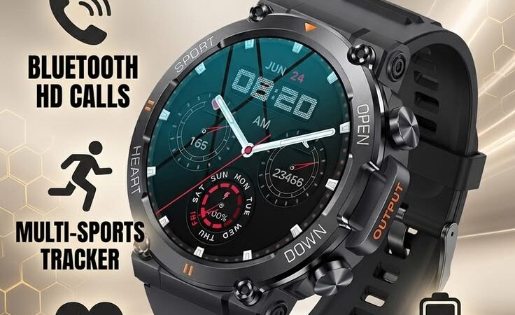 🚀 MEVADEN 1.39″ HD Rugged Smartwatch: Calls, Fitness, Heart Rate & 400mAh