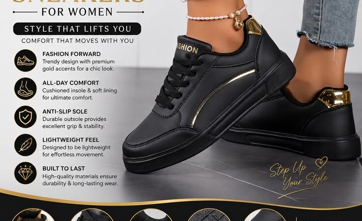 ELUVA Platform Sneakers for Women 2025 |Lightweight Anti-Slip Walking Shoes Comfortable Fashion shoe