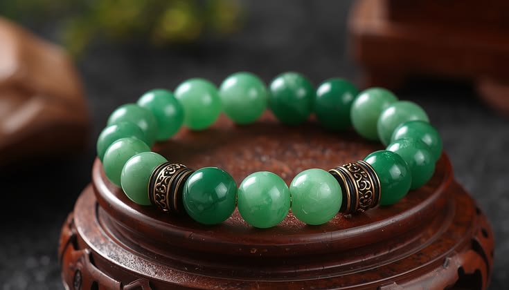Burmese Jadeite Pixiu Bracelet – Natural Carved Jade Hand-Knitted Jewelry