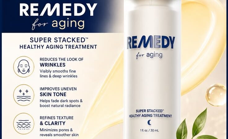 REMEDY for Healthy Aging Serum – Anti-Aging Skincare for Wrinkles, Texture & Uneven Tone