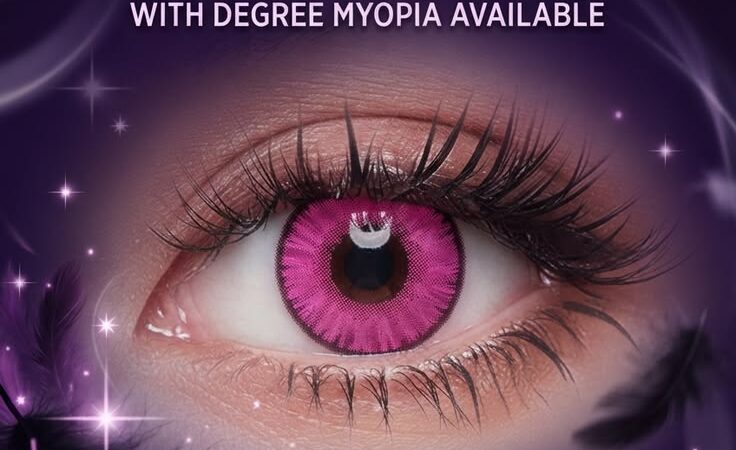 Bio-essence Pink Cosplay Lenses – Perfect for Anime & Halloween!
