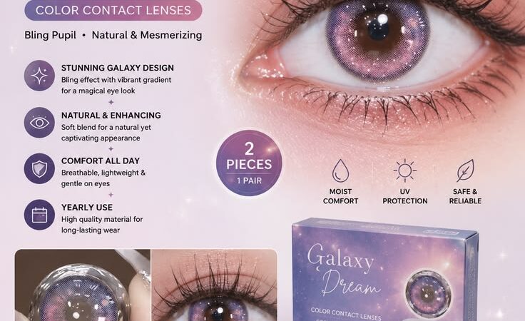Galaxy Pink Bling Contact Lenses | Cosplay Circle Lens Set