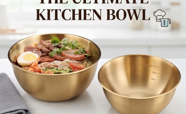 Headline: Upgrade Your Kitchen: The Ultimate Stainless Steel Mixing & Serving Bowl! 🌟