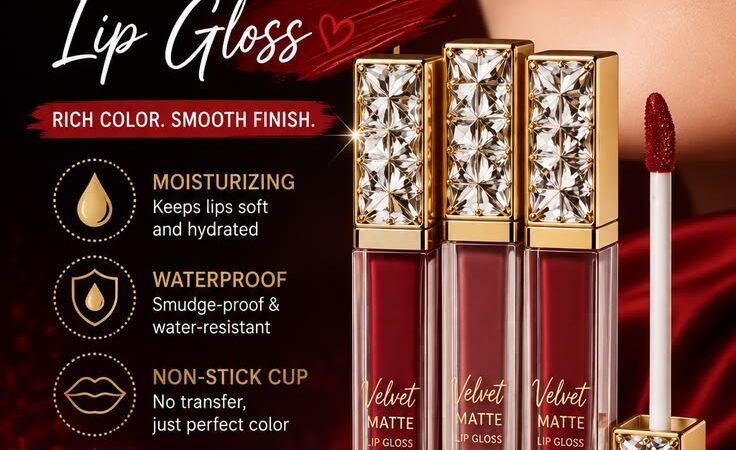 Velvet Matte Lip Gloss | Waterproof, Non-Stick & Long-Lasting