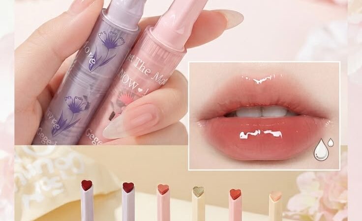 ✨ The Viral Heart-Shaped Lip Gloss That Melts Onto Your Lips!