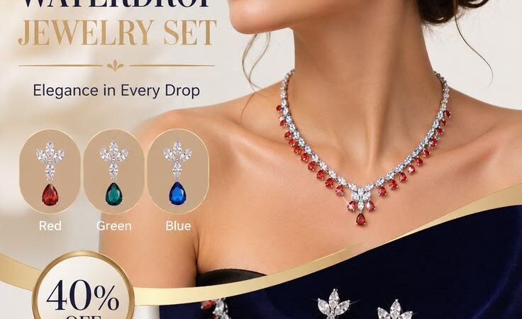 Emmaya Waterdrop Jewelry Set for Women – 40% Off