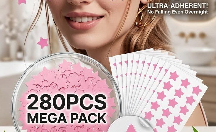 ✨ Cute 280pcs Star Acne Patches – The Ultimate Breakout Shield! ✨