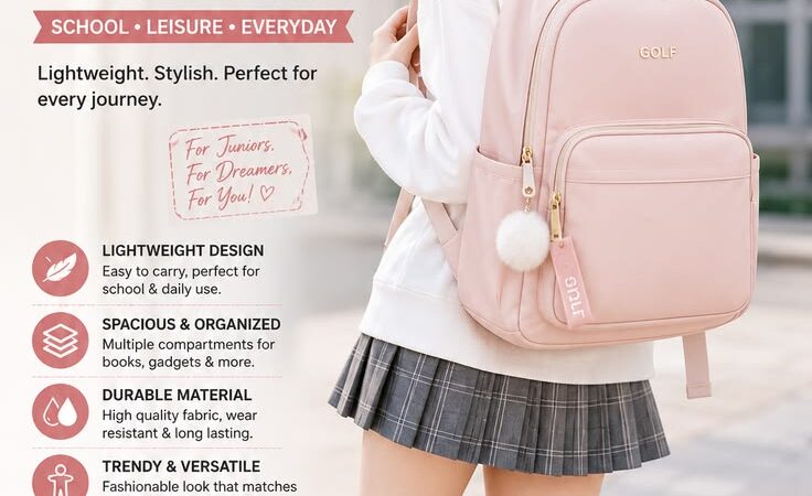 GOLF Women’s Backpack – Trendy Lightweight School & Everyday Fashion Bag