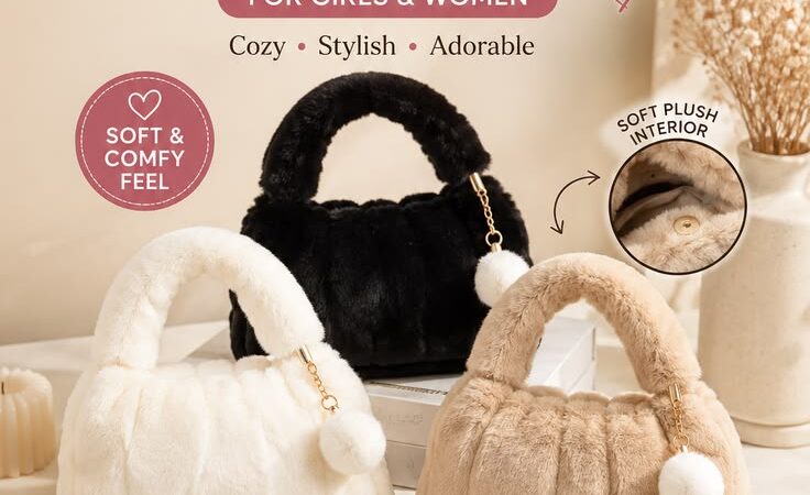 Trendy Fluffy Plush Handbag for Girls & Women | Soft Cozy Winter Fashion Shoulder Bag ЁЯз╕тЬи