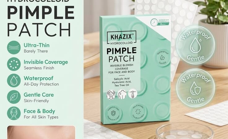 KHAZIX® | Advanced 200pcs Invisible Hydrocolloid Pimple Patches for Face & Body | with Salicylic Aci
