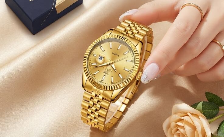 ✨ Elevate Your Style: The OLEVS Gold Business Watch ✨