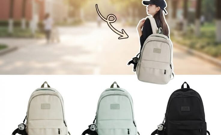 💖 Aesthetic Alert! The Cutest Multi-Pocket Backpack for School & Work