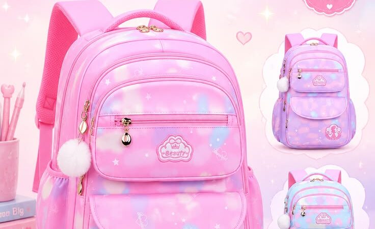 Kawaii Waterproof School Backpack for Girls