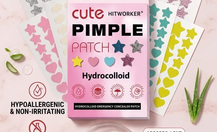 π Cute Star & Heart Acne Patches – 260pcs Mega Pack! π