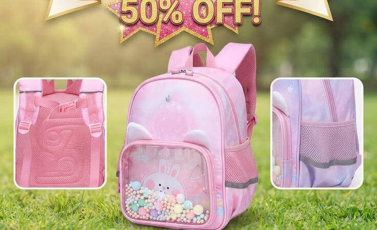 Cute Lightweight Schoolbag with Chest Buckle | Unisex Design